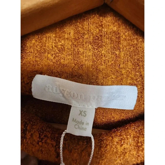 New Adyson Parker Pullover Sweater Mock Neck Copper Brown Rayon Blend XS - Picture 8 of 9